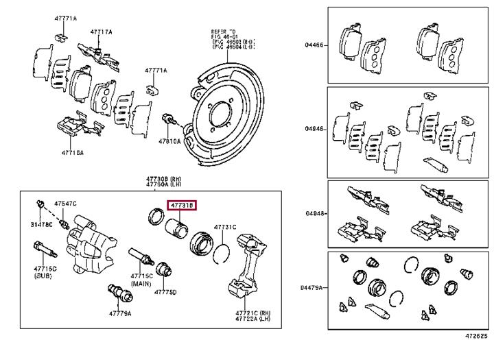 Toyota 47731-48020 Brake caliper piston 4773148020: Buy near me in Poland at 2407.PL - Good price!