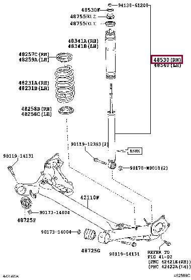 Toyota 48530-09T50 Shock absorber assy 4853009T50: Buy near me at 2407.PL in Poland at an Affordable price!
