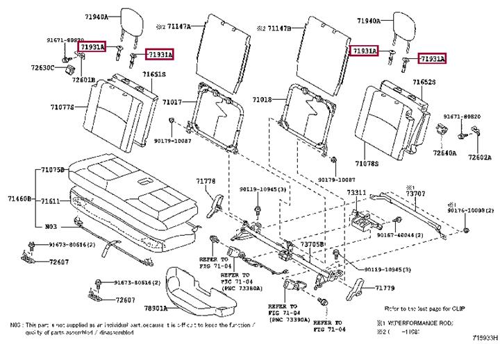 Toyota 71931-47010-C0 Auto part 7193147010C0: Buy near me in Poland at 2407.PL - Good price!