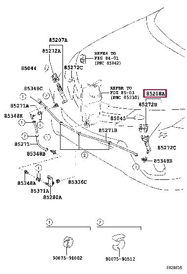 Toyota 85208-42051 Жиклер омывателя фары 8520842051: Купити у Польщі - Добра ціна на 2407.PL!