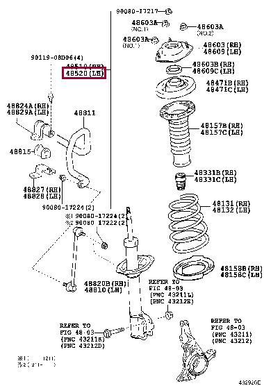 Toyota 48520-A9470 Shock absorber assy 48520A9470: Buy near me in Poland at 2407.PL - Good price!
