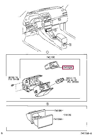 Toyota 74102-05060 Пепельница 7410205060: Отличная цена - Купить в Польше на 2407.PL!