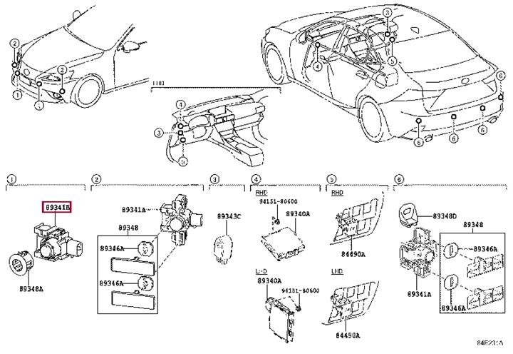 Toyota 89341-53030 Датчик парковки 8934153030: Купити у Польщі - Добра ціна на 2407.PL!