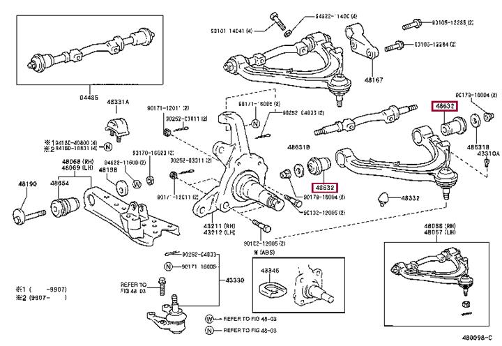 Toyota 48635-26040 BUSH, UPR ARM, RR 4863526040: Buy near me at 2407.PL in Poland at an Affordable price!