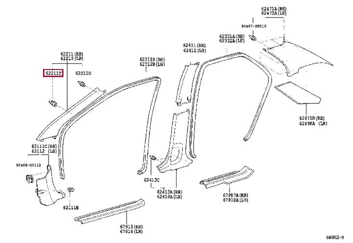 6221713010 Toyota Clip