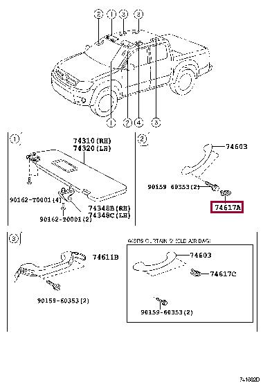 Toyota 74615-0K010-B0 Cap klamka 746150K010B0: Dobra cena w Polsce na 2407.PL - Kup Teraz!