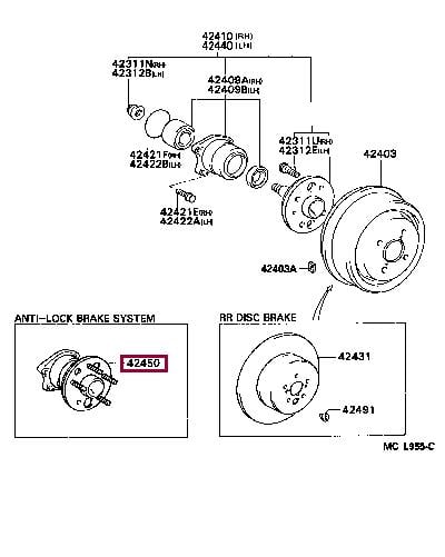 Toyota 42450-06010 Piasta koła 4245006010: Dobra cena w Polsce na 2407.PL - Kup Teraz!