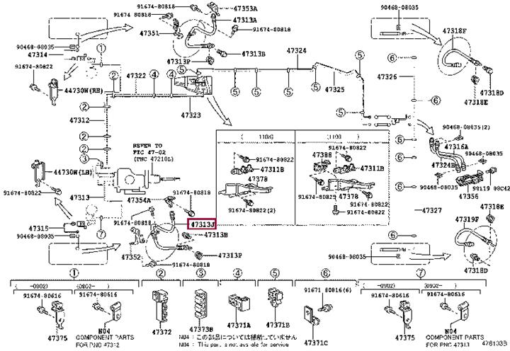 Toyota 90947-02F43 Гальмівний шланг 9094702F43: Приваблива ціна - Купити у Польщі на 2407.PL!