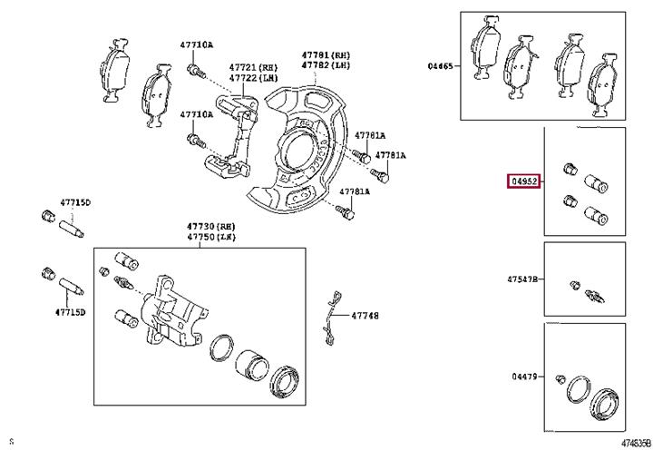 Toyota 04951-05010 Пыльник направляющей тормозного суппорта 0495105010: Отличная цена - Купить в Польше на 2407.PL!