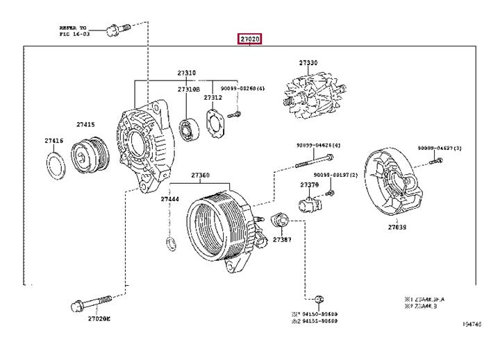 Toyota 27060-37150 Alternator 2706037150: Atrakcyjna cena w Polsce na 2407.PL - Zamów teraz!