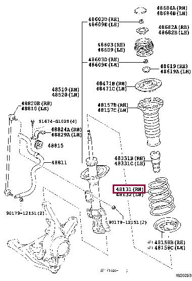 Toyota 48131-52E70 Suspension spring front 4813152E70: Buy near me in Poland at 2407.PL - Good price!