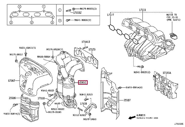 Toyota 25051-28040 Katalizator 2505128040: Dobra cena w Polsce na 2407.PL - Kup Teraz!