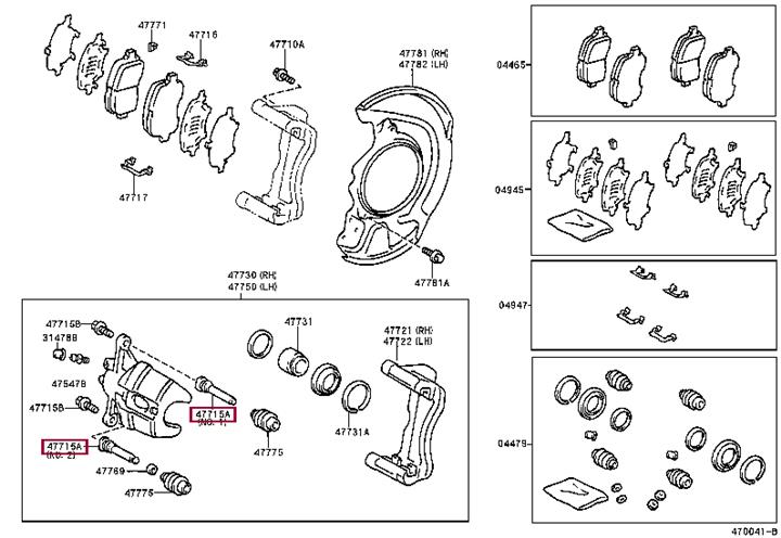 Toyota 47715-33040 Bremssattelführungsstift 4771533040: Kaufen Sie zu einem guten Preis in Polen bei 2407.PL!