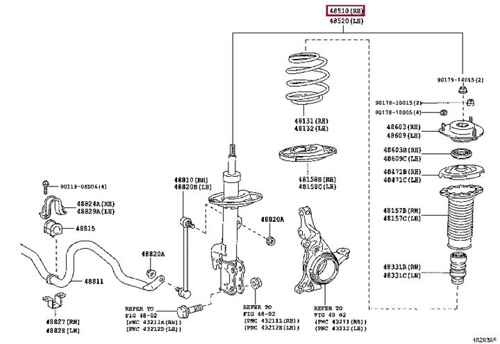 Toyota 48510-80467 Amortyzator przedni prawy 4851080467: Dobra cena w Polsce na 2407.PL - Kup Teraz!