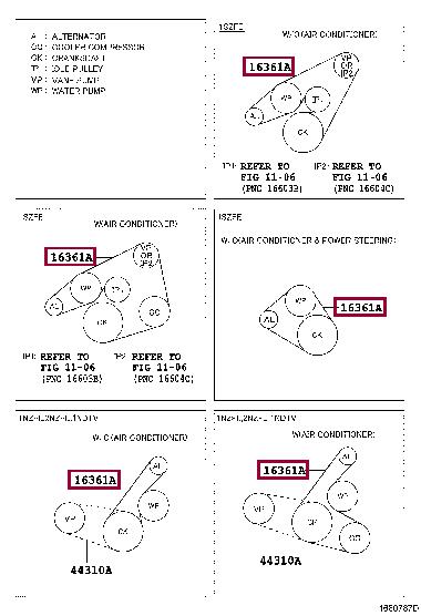 Toyota 90916-02704 Ремень поликлиновый 9091602704: Купить в Польше - Отличная цена на 2407.PL!