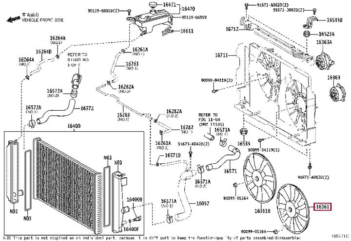 Toyota 16361-36080 Крыльчатка вентилятора 1636136080: Отличная цена - Купить в Польше на 2407.PL!