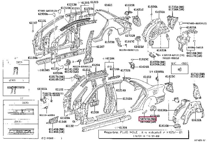58747AA010 Toyota Fuse