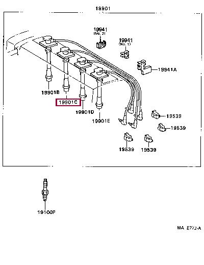 Toyota 90919-15210 Przewody wysokiego napięcia, komplet 9091915210: Dobra cena w Polsce na 2407.PL - Kup Teraz!