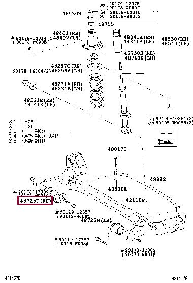 Toyota 48725-47010 Autoteil 4872547010: Bestellen Sie in Polen zu einem guten Preis bei 2407.PL!