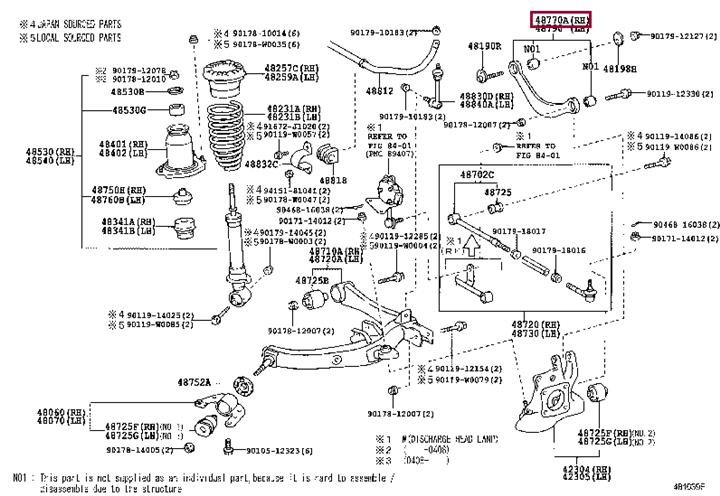 Toyota 48770-21010 Wahacz zawieszenia tylny górny prawy 4877021010: Atrakcyjna cena w Polsce na 2407.PL - Zamów teraz!