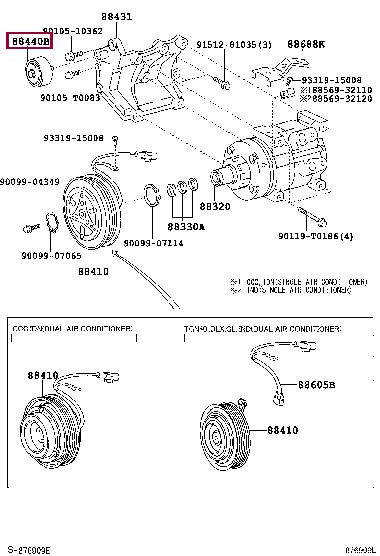 Toyota 88440-0K381 Ролик обвідний ременя поліклинового (приводного) 884400K381: Купити у Польщі - Добра ціна на 2407.PL!