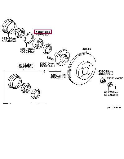 Toyota 90080-36041 Wheel bearing kit 9008036041: Buy near me in Poland at 2407.PL - Good price!