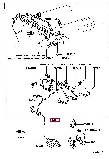 Toyota 90919-21430 Przewody wysokiego napięcia, komplet 9091921430: Dobra cena w Polsce na 2407.PL - Kup Teraz!