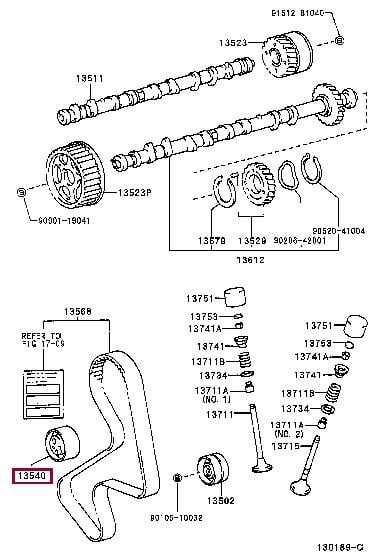 Toyota 13540-74010 Tensioner 1354074010: Buy near me in Poland at 2407.PL - Good price!