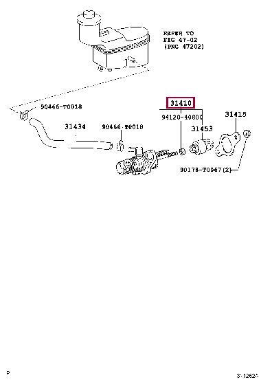 Toyota 31420-0K012 Geberzylinder, kupplung 314200K012: Bestellen Sie in Polen zu einem guten Preis bei 2407.PL!