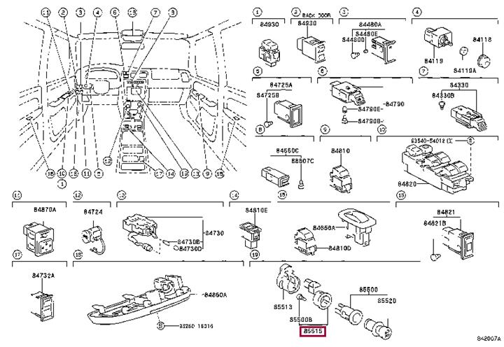 Toyota 85515-60010 Auto part 8551560010: Buy near me at 2407.PL in Poland at an Affordable price!
