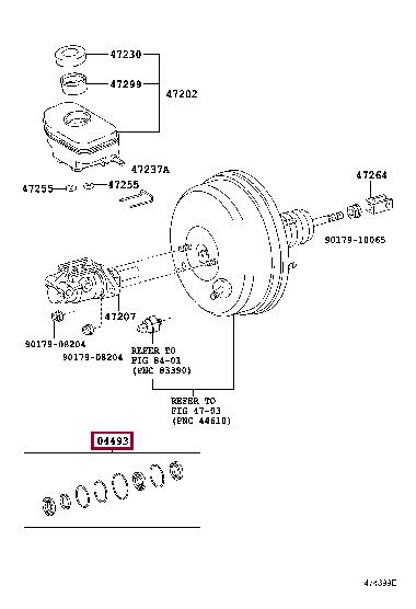 Toyota 04493-26220 Brake master cylinder repair kit 0449326220: Buy near me in Poland at 2407.PL - Good price!