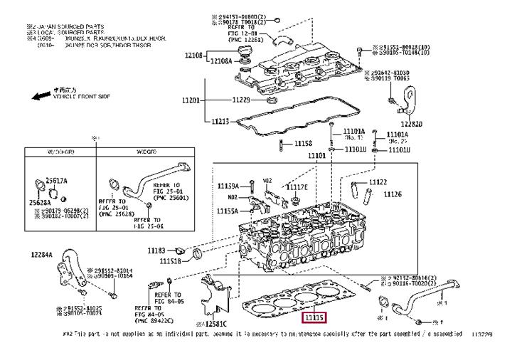 Toyota 11115-30041-E0 Dichtung, Zylinderkopf 1111530041E0: Kaufen Sie zu einem guten Preis in Polen bei 2407.PL!