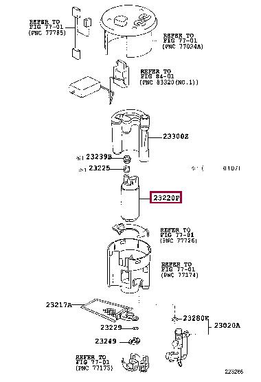 Toyota 23221-20030 Fuel pump 2322120030: Buy near me at 2407.PL in Poland at an Affordable price!