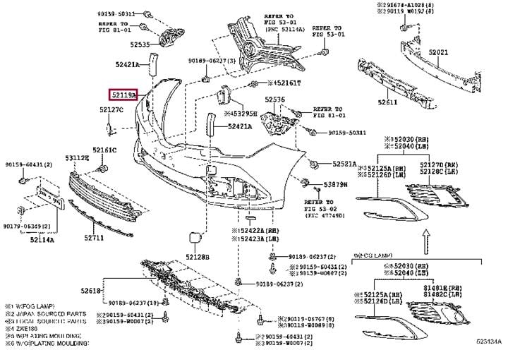 Toyota 52119-0Z962 Zderzak przedni 521190Z962: Dobra cena w Polsce na 2407.PL - Kup Teraz!