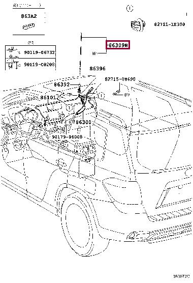 Toyota 86309-AA040 Antena 86309AA040: Dobra cena w Polsce na 2407.PL - Kup Teraz!