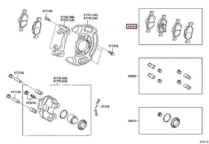 Toyota 04465-0D210 Автозапчасть 044650D210: Купить в Польше - Отличная цена на 2407.PL!