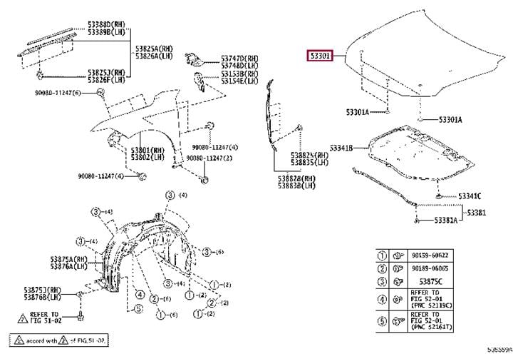 Toyota 53301-07070 Maska 5330107070: Dobra cena w Polsce na 2407.PL - Kup Teraz!