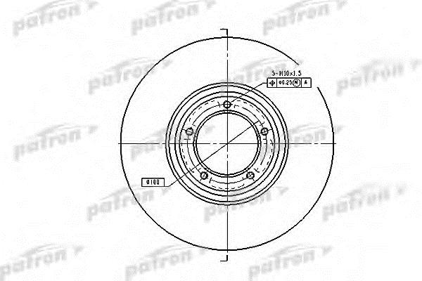 Patron PBD1642 Unventilated front brake disc PBD1642: Buy near me at 2407.PL in Poland at an Affordable price!