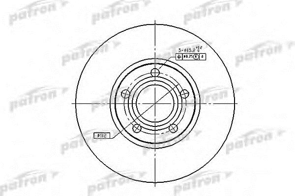 Patron PBD2651 Тормозной диск задний невентилируемый PBD2651: Купить в Польше - Отличная цена на 2407.PL!