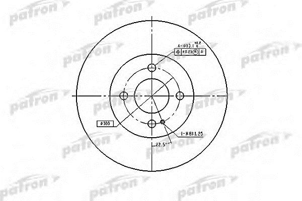 Patron PBD3089 Front brake disc ventilated PBD3089: Buy near me in Poland at 2407.PL - Good price!