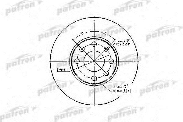 Patron PBD4042 Innenbelüftete Bremsscheibe vorne PBD4042: Kaufen Sie zu einem guten Preis in Polen bei 2407.PL!