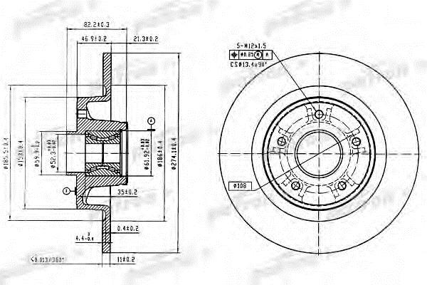 Patron PBD7013 Bremsscheibe hinten, unbelüftet PBD7013: Kaufen Sie zu einem guten Preis in Polen bei 2407.PL!