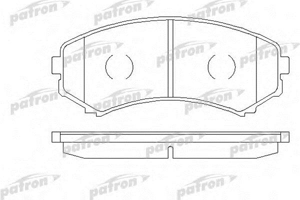 Patron PBP1603 Тормозные колодки дисковые, комплект PBP1603: Отличная цена - Купить в Польше на 2407.PL!