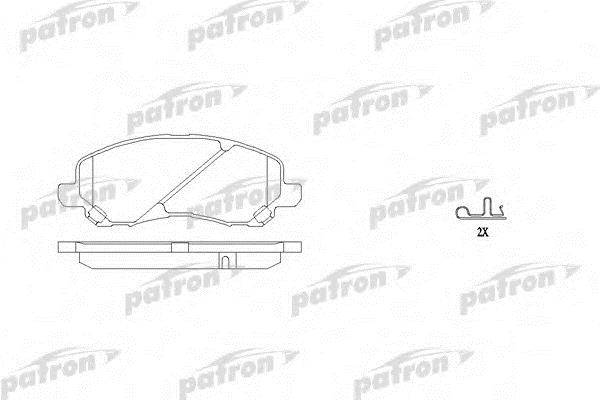 Patron PBP1621 Brake Pad Set, disc brake PBP1621: Buy near me in Poland at 2407.PL - Good price!