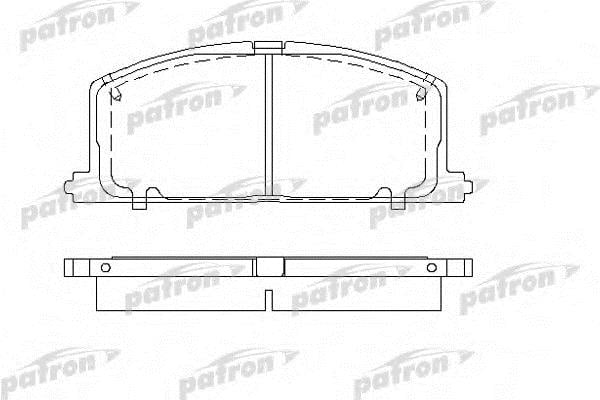 Patron PBP308 Тормозные колодки дисковые, комплект PBP308: Отличная цена - Купить в Польше на 2407.PL!