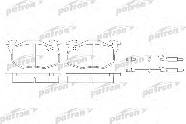 Patron PBP393 Brake Pad Set, disc brake PBP393: Buy near me in Poland at 2407.PL - Good price!