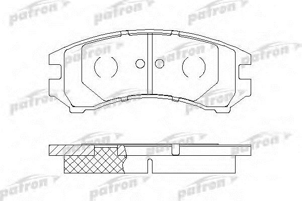 Patron PBP550 Brake Pad Set, disc brake PBP550: Buy near me in Poland at 2407.PL - Good price!