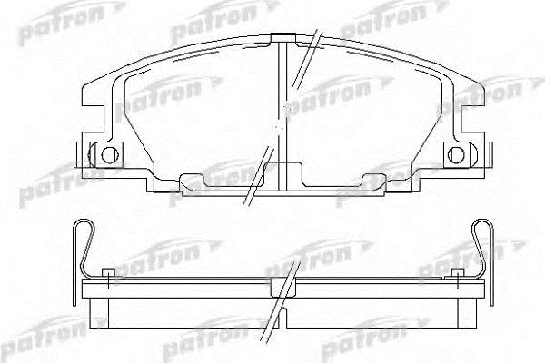 Patron PBP678 Brake Pad Set, disc brake PBP678: Buy near me in Poland at 2407.PL - Good price!