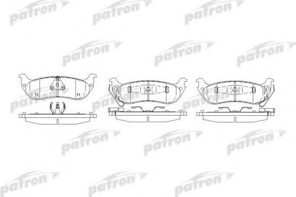 Patron PBP7001 Brake Pad Set, disc brake PBP7001: Buy near me in Poland at 2407.PL - Good price!