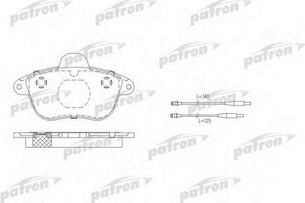 Patron PBP742 Brake Pad Set, disc brake PBP742: Buy near me in Poland at 2407.PL - Good price!